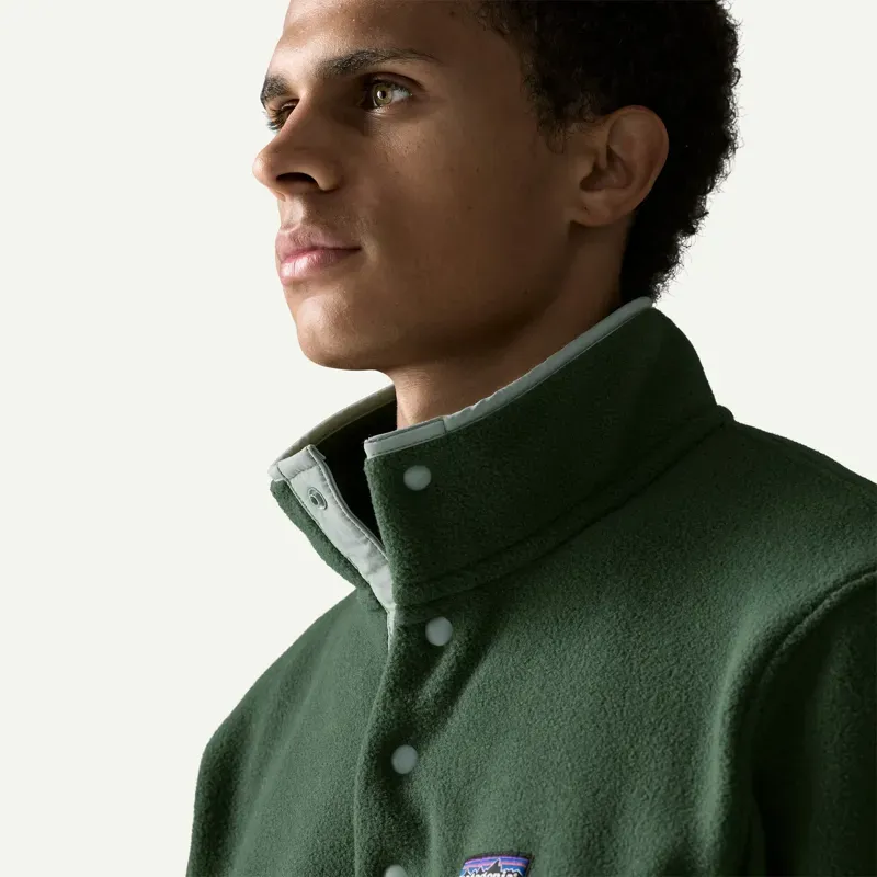 Patagonia Lightweight Synchilla Snap-T Fleece Pullover in Canopy Green-4