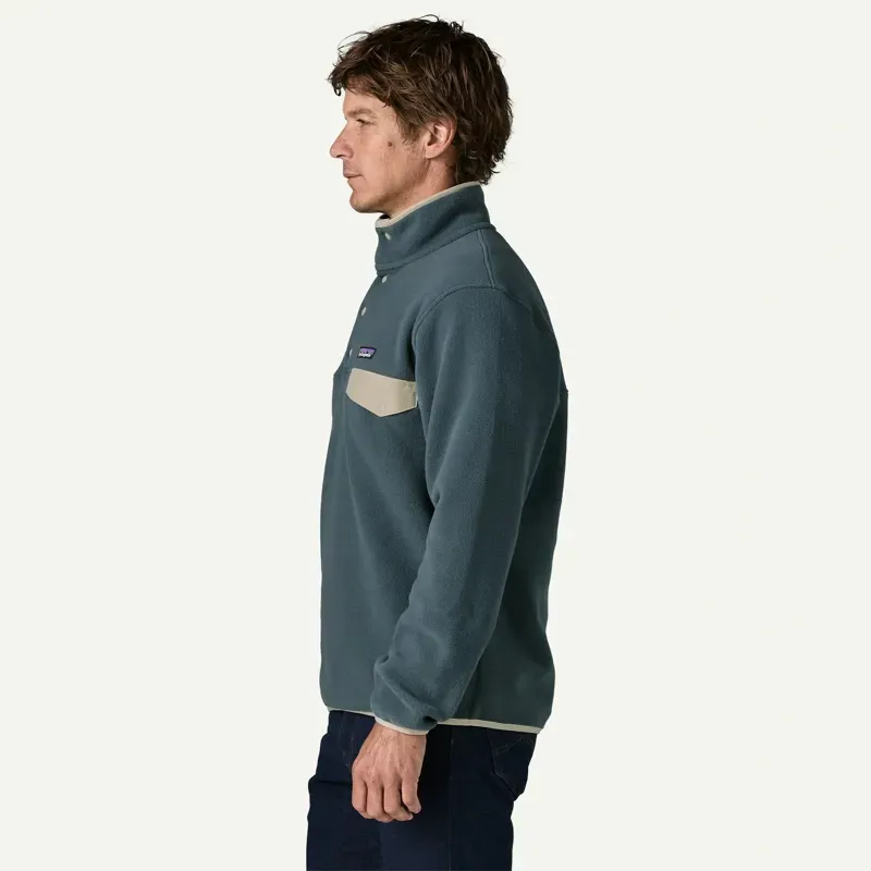 Patagonia Lightweight Synchilla Snap-T Fleece Pullover in Summit Blue-3