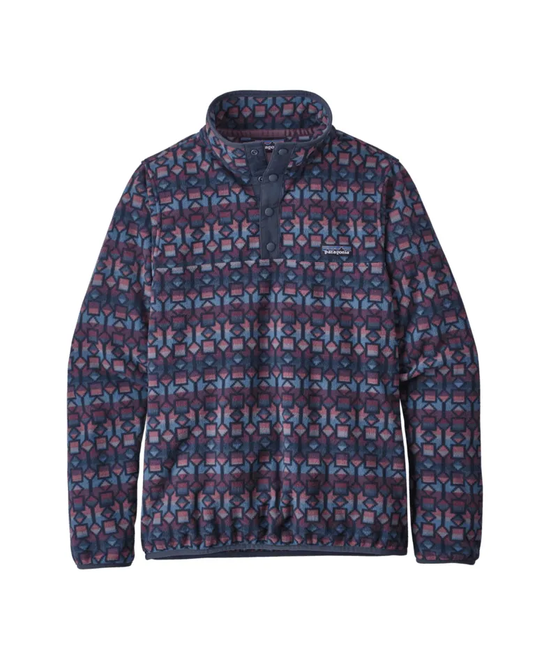 Patagonia Womens Micro D Snap-T Pullover Cedar Mesa: Stone Blue