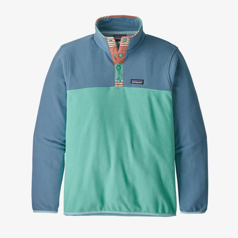 Patagonia Mens Micro D Snap-T Pullover Light Beryl Green