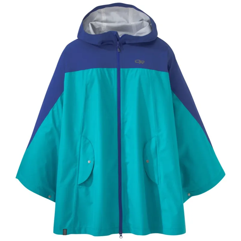 Outdoor Research Womens Panorama Point Poncho Baltic/Typhoon