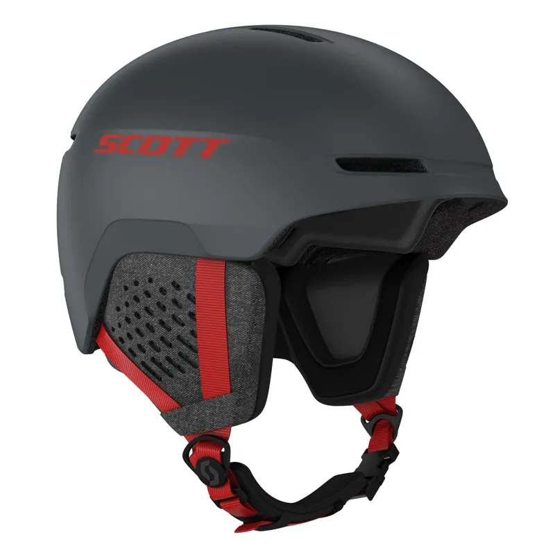 Scott Track Helmet Iron Grey/Red