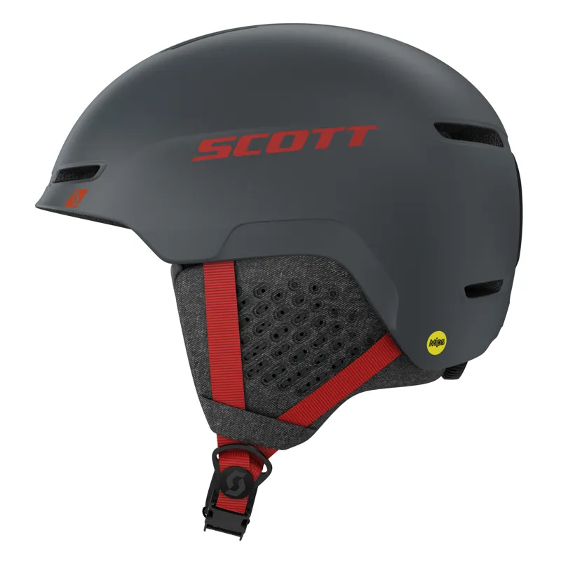 Scott Track Helmet Iron Grey/Red-1