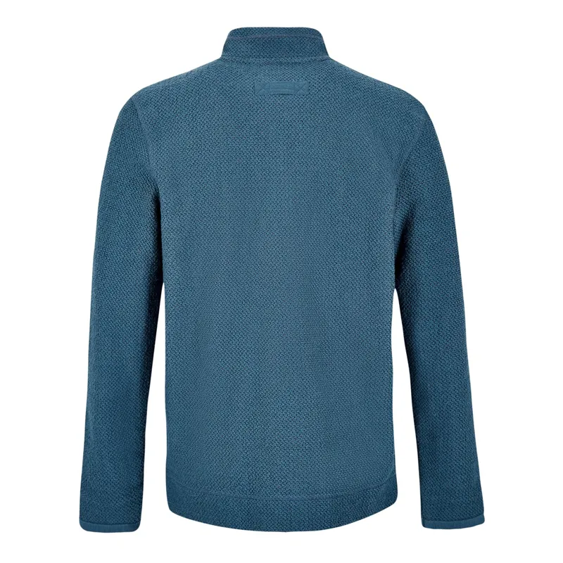 Weird Fish Birch Mens Full Zip Lined Macaroni Sweatshirt Dusty Teal-4