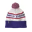 Patagonia Powder Town Beanie in Hut Tripper Logo: Mako Blue