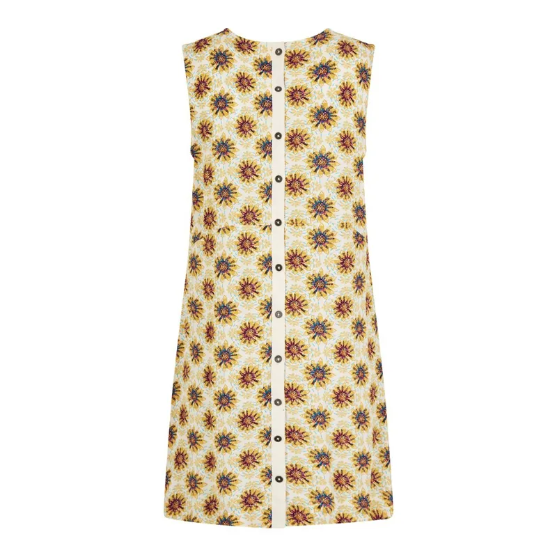 Weird Fish Sachi Womens Printed Tunic Light Cream-2