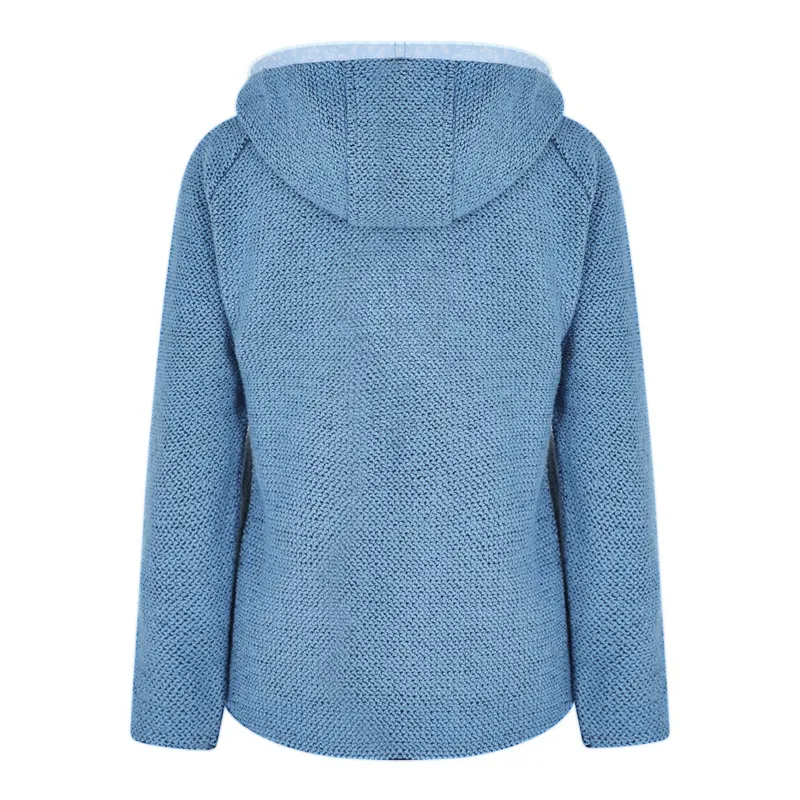 Weird Fish Womens Tansy Classic Macaroni Hoodie Cool Blue