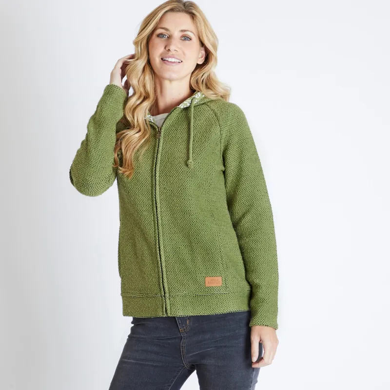 Weird Fish Womens Chicoa Classic Macaroni Hoodie Pear-2