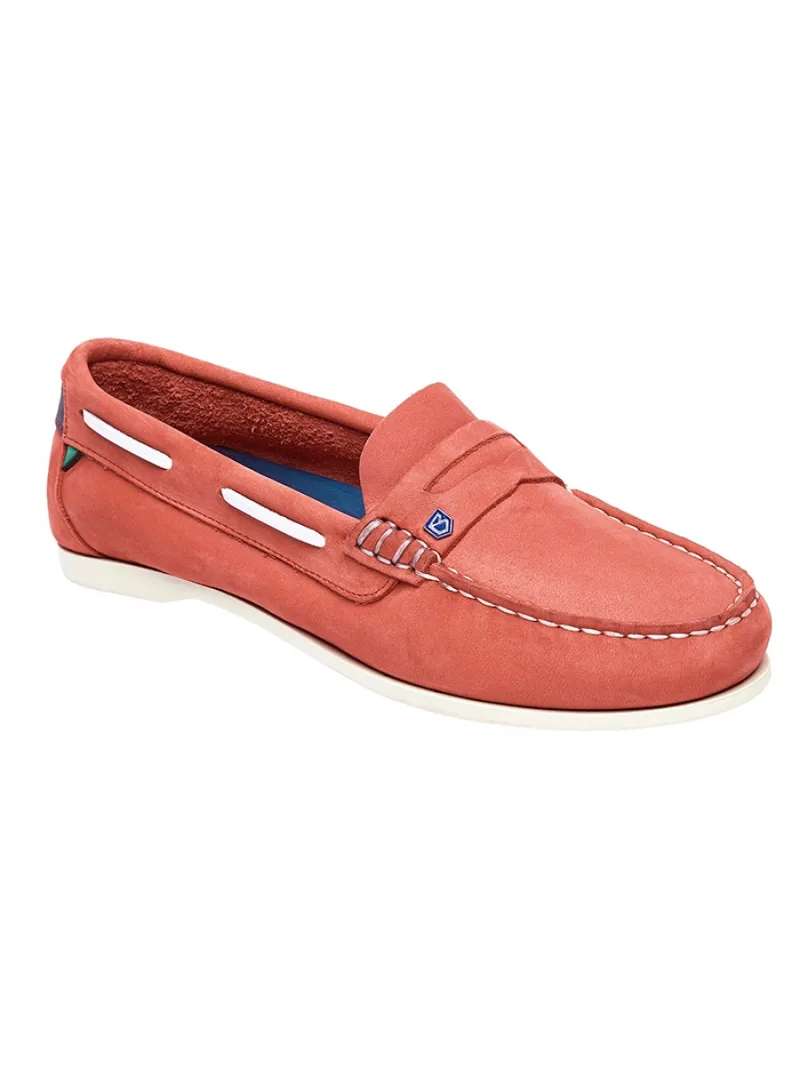 Dubarry Belize Womens Slip-On Deck Shoe Coral