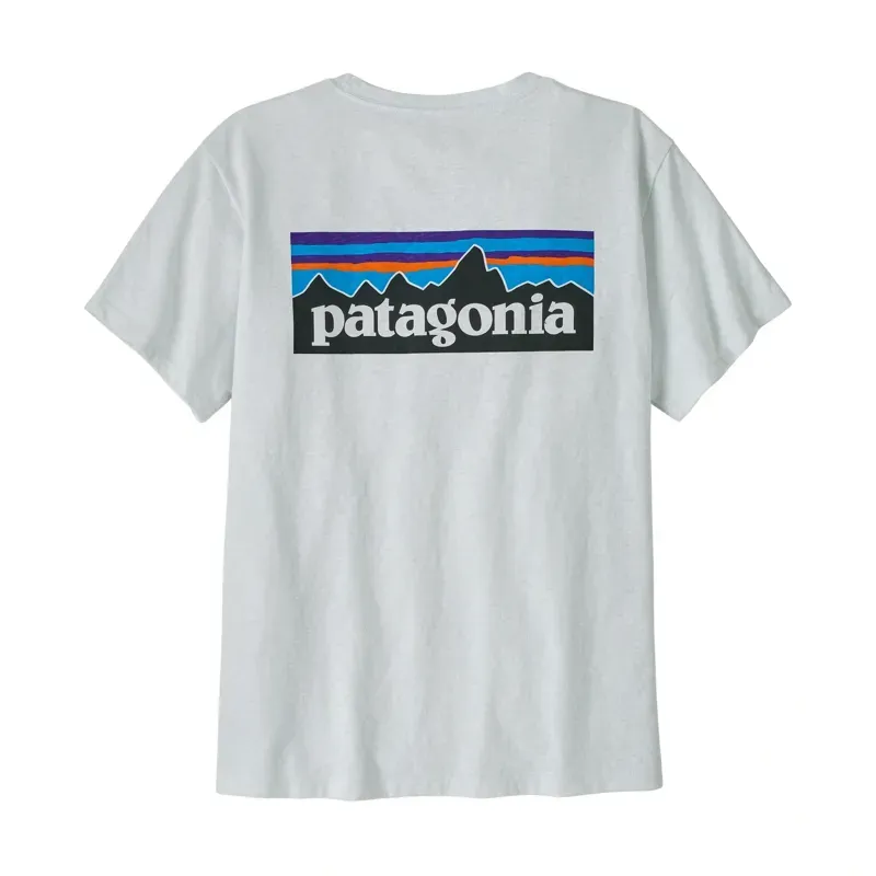 Patagonia Women's P-6 Logo Responsibili-Tee T-Shirt in Fiber White