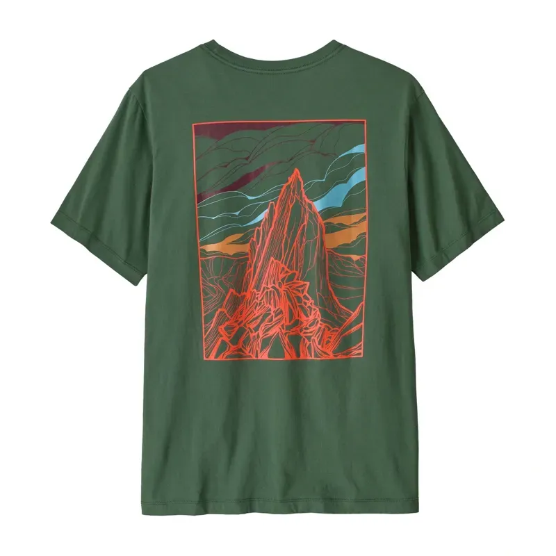 Patagonia Cloud Crag T-Shirt in Canopy Green-1
