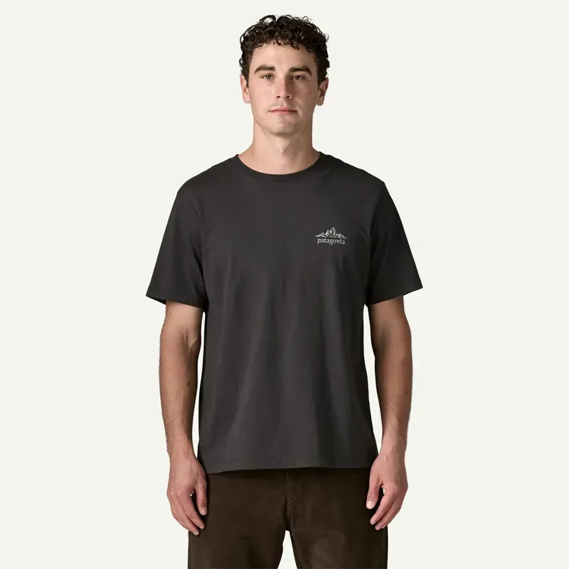 Patagonia Cloud Crag T-Shirt in Ink Black-2