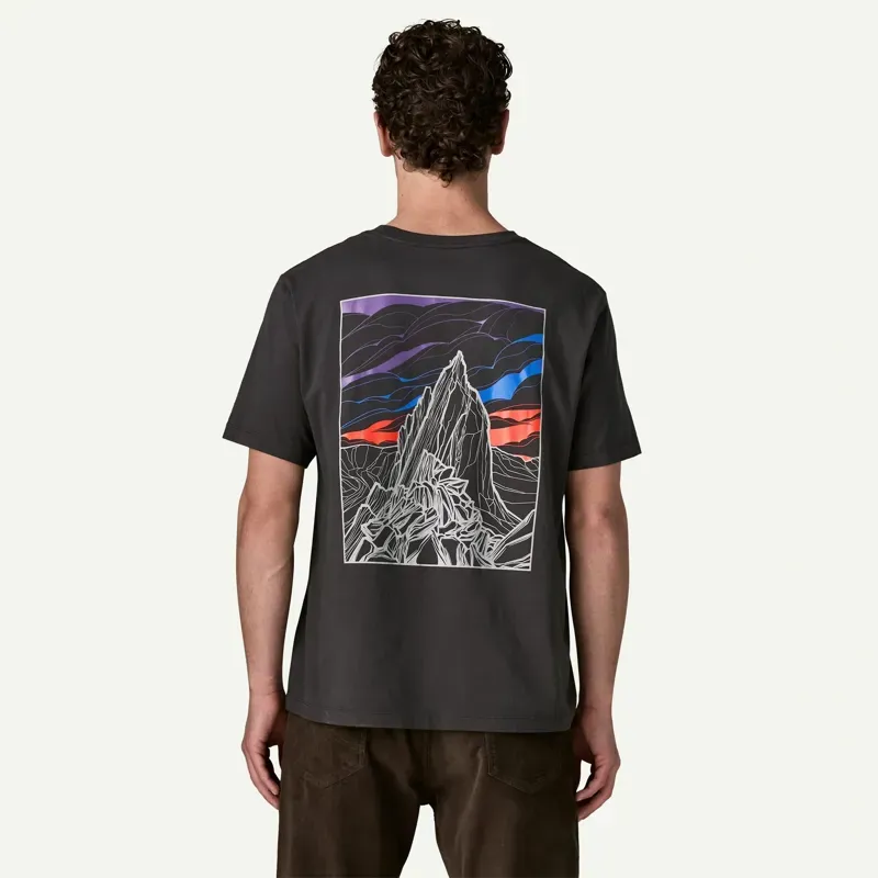 Patagonia Cloud Crag T-Shirt in Ink Black-4