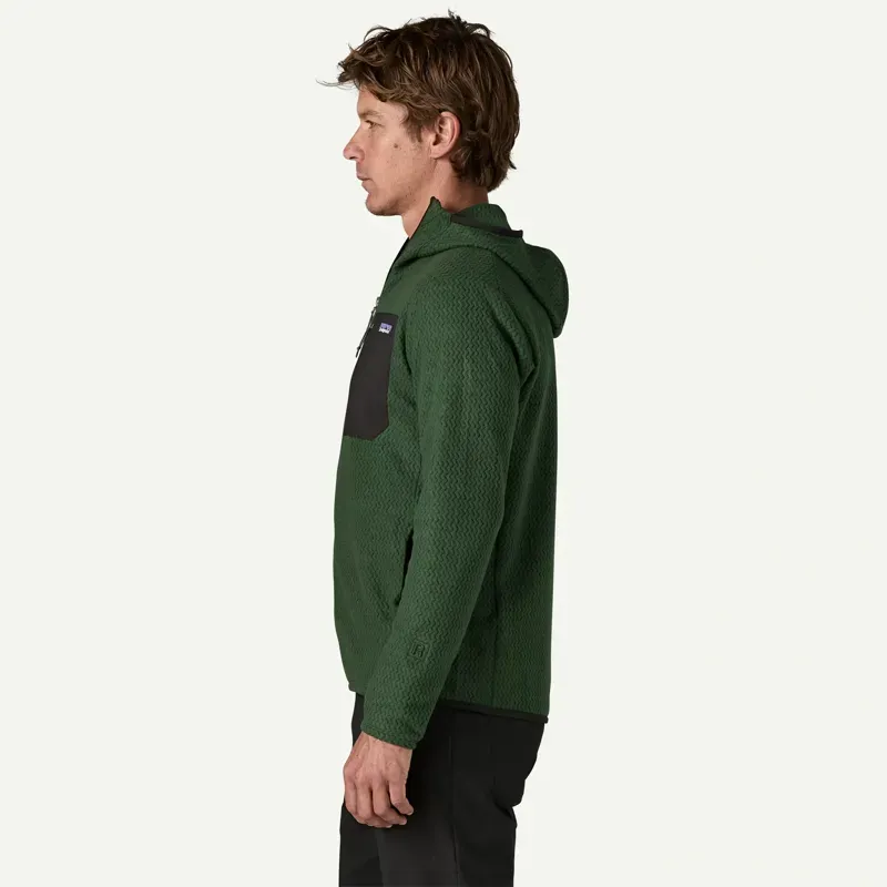 Patagonia R1 Air Fleece Full-Zip Hoody in Treeline Green-3