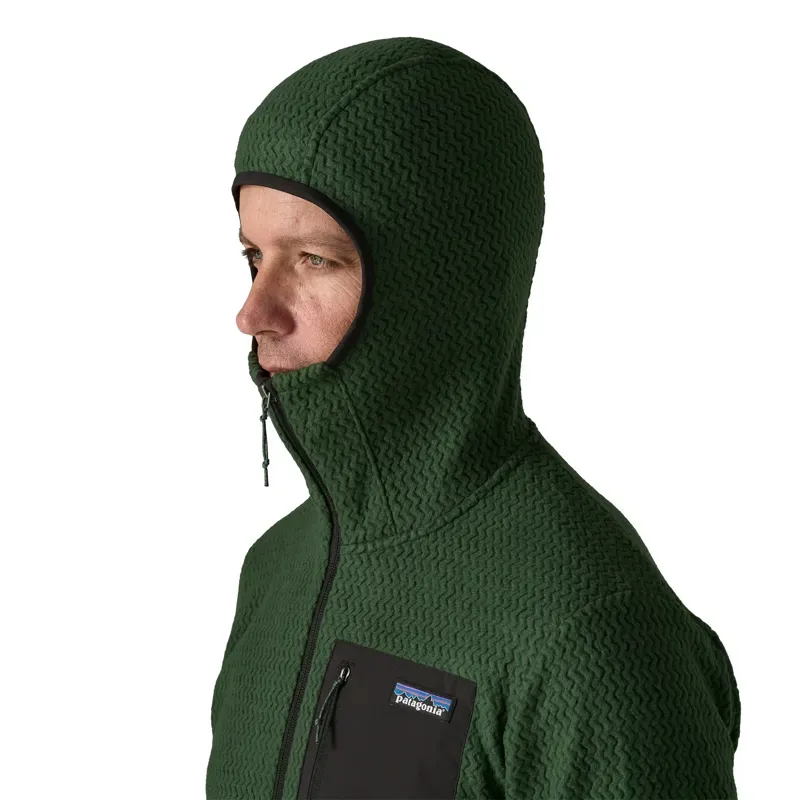 Patagonia R1 Air Fleece Full-Zip Hoody in Treeline Green-4