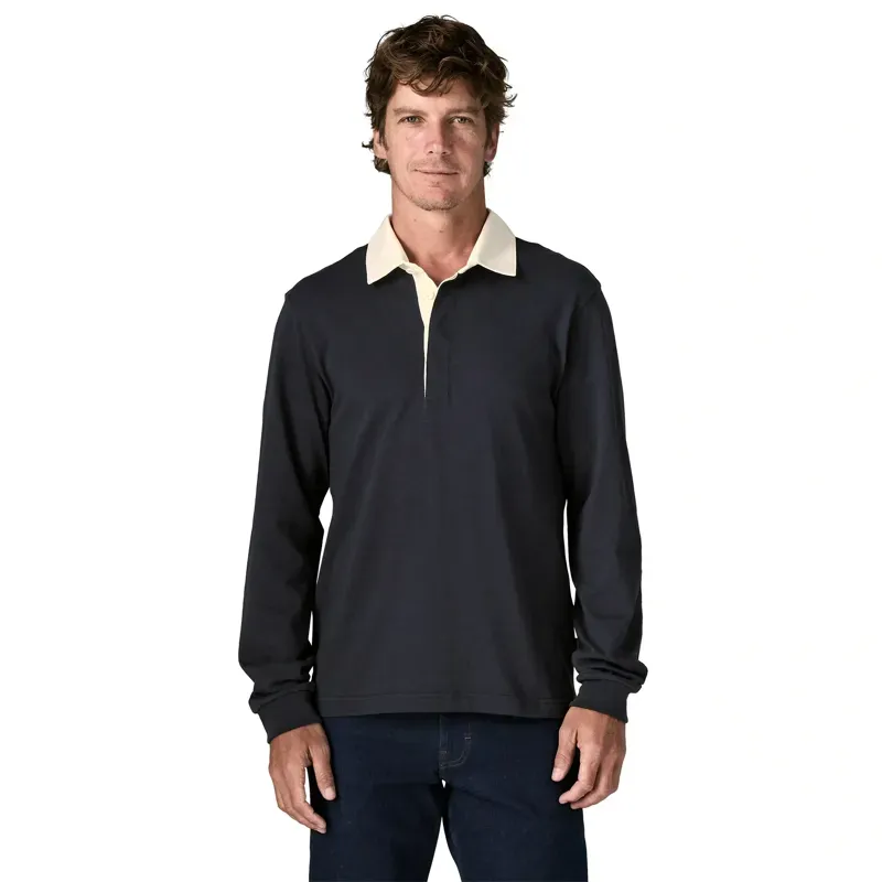 Patagonia Long-Sleeved Rugby Shirt in Sunken Blue-1