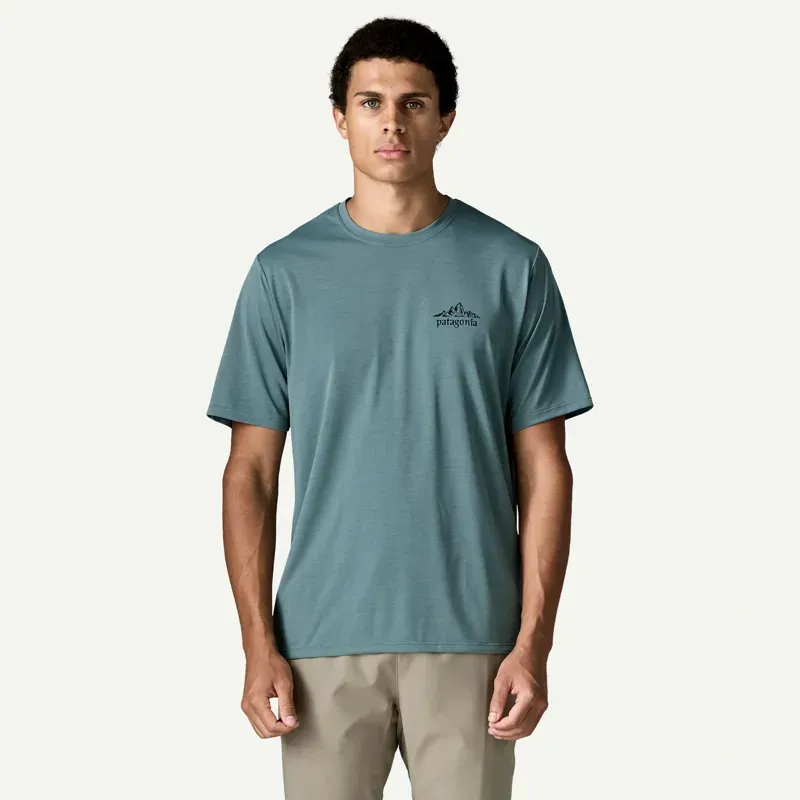 Patagonia Capilene Cool Daily Cloud Crag Shirt in Blue Sage - Light Blue Sage X-Dye-2
