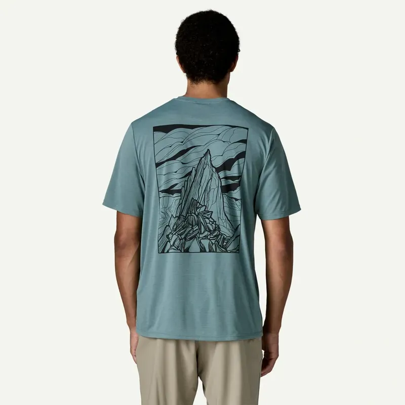 Patagonia Capilene Cool Daily Cloud Crag Shirt in Blue Sage - Light Blue Sage X-Dye-3