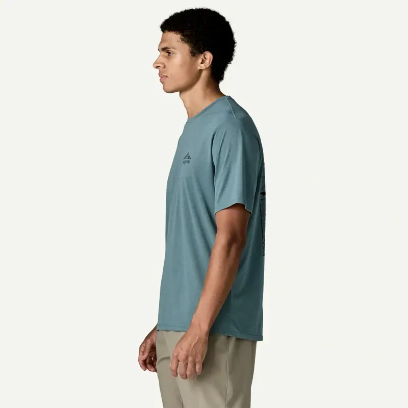 Patagonia Capilene Cool Daily Cloud Crag Shirt in Blue Sage - Light Blue Sage X-Dye-4