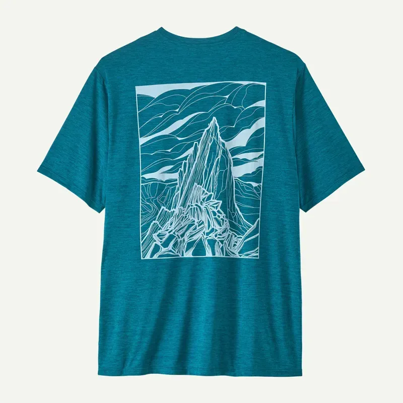Patagonia Capilene Cool Daily Cloud Crag Shirt in Glacial Blue - Light Glacial Blue X-Dye