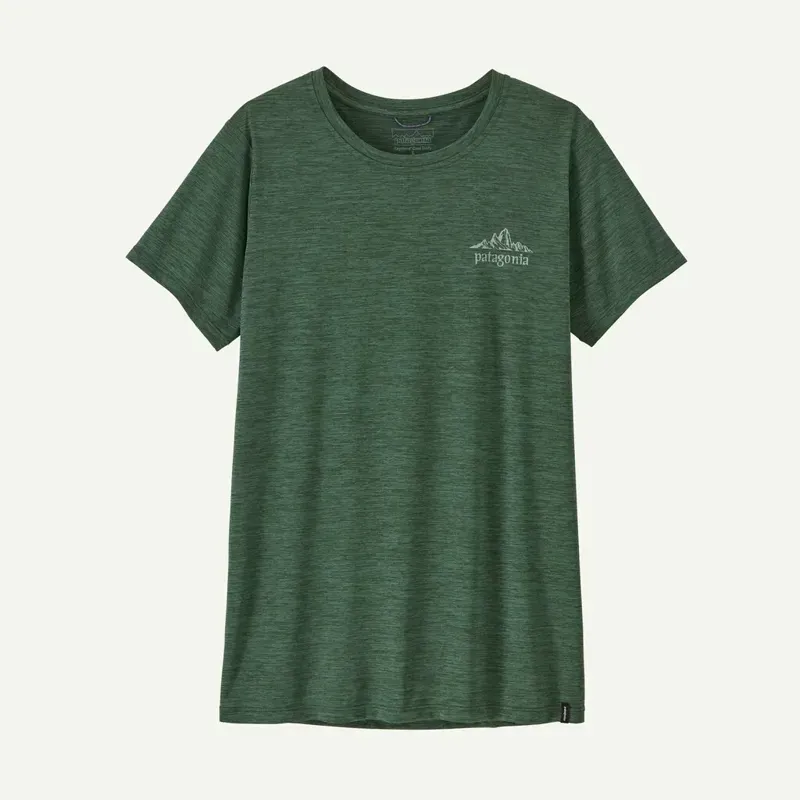 Patagonia Women's Capilene Cool Daily Cloud Crag Shirt in Canopy Green - Light Canopy Green X-Dye-1