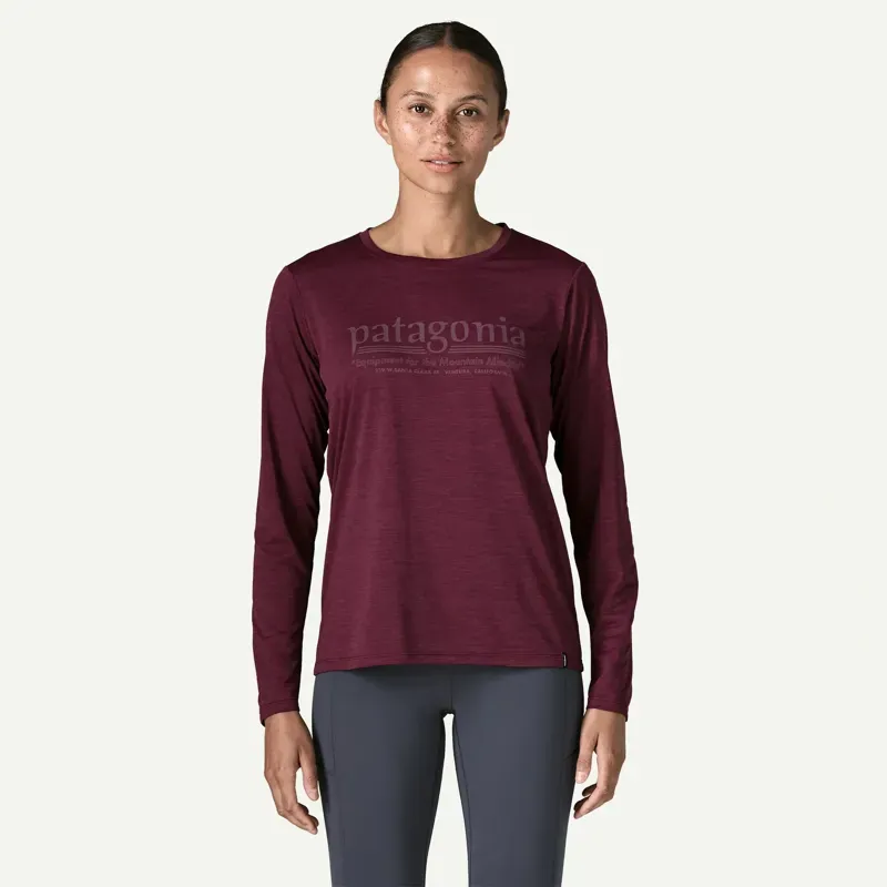 Patagonia Women's Long-Sleeved Capilene Cool Hut Tripper Daily Shirt in Berry Fig - Light Berry Fig X-Dye-1