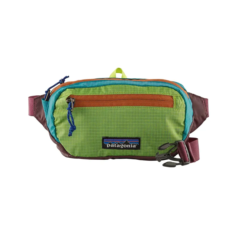 Patagonia UL Black Hole Mini Hip Pack Patchwork: Peppergrass Green