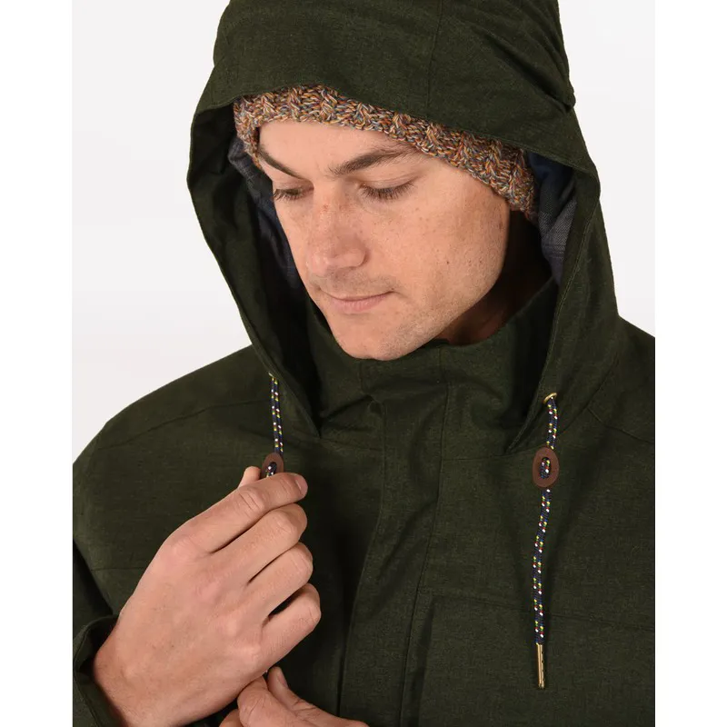 Sherpa Mens Kathmandu Parka Mewa Green-2