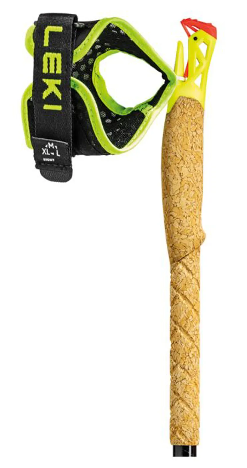 Leki Ultra Trail FX.One Superlite Bright Red Neon Yellow-Natural Carbon Pair-2