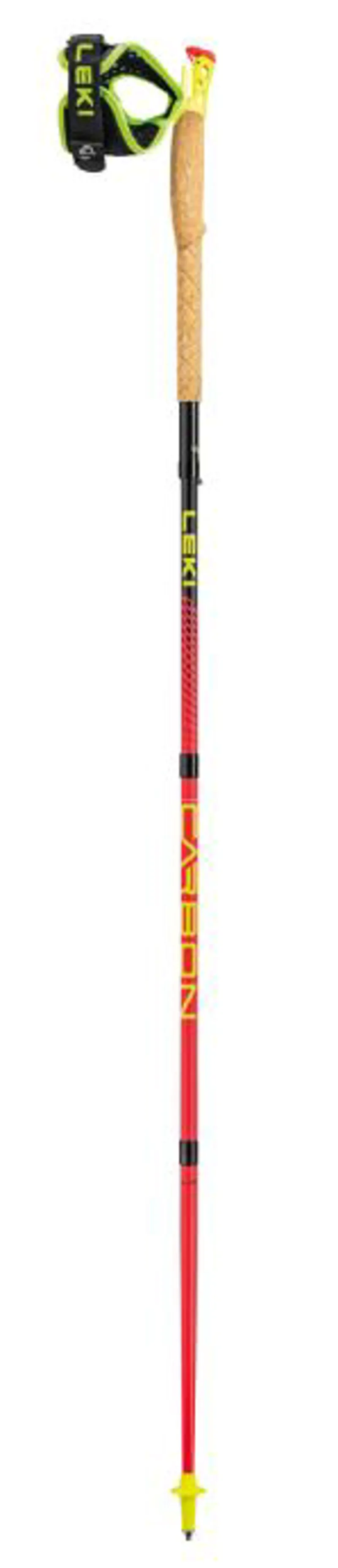 Leki Ultra Trail FX.One Superlite Bright Red Neon Yellow-Natural Carbon Pair