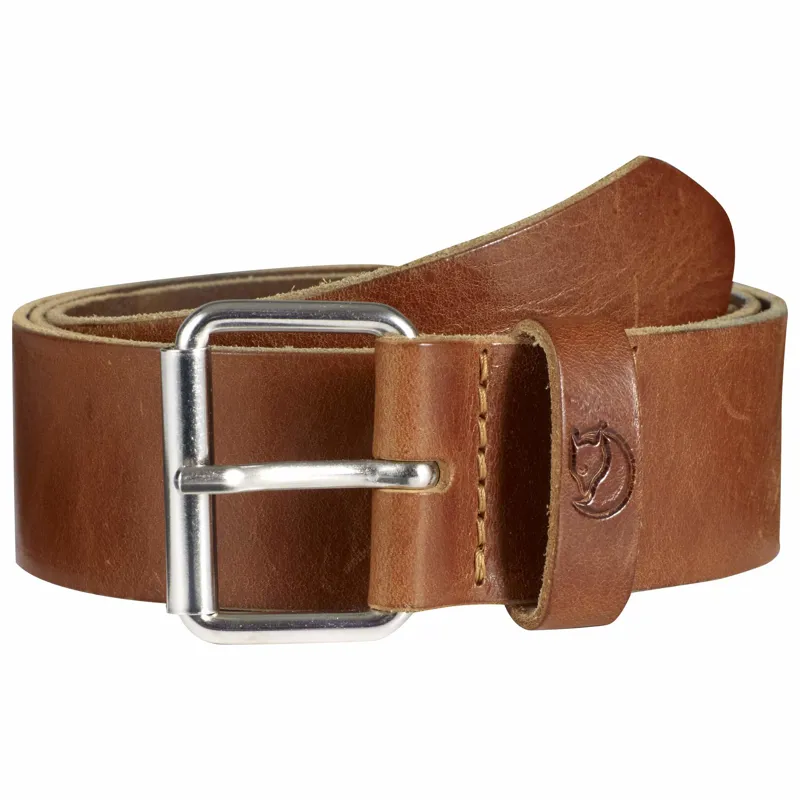 Fjallraven Singi Belt 4cm Leather Cognac