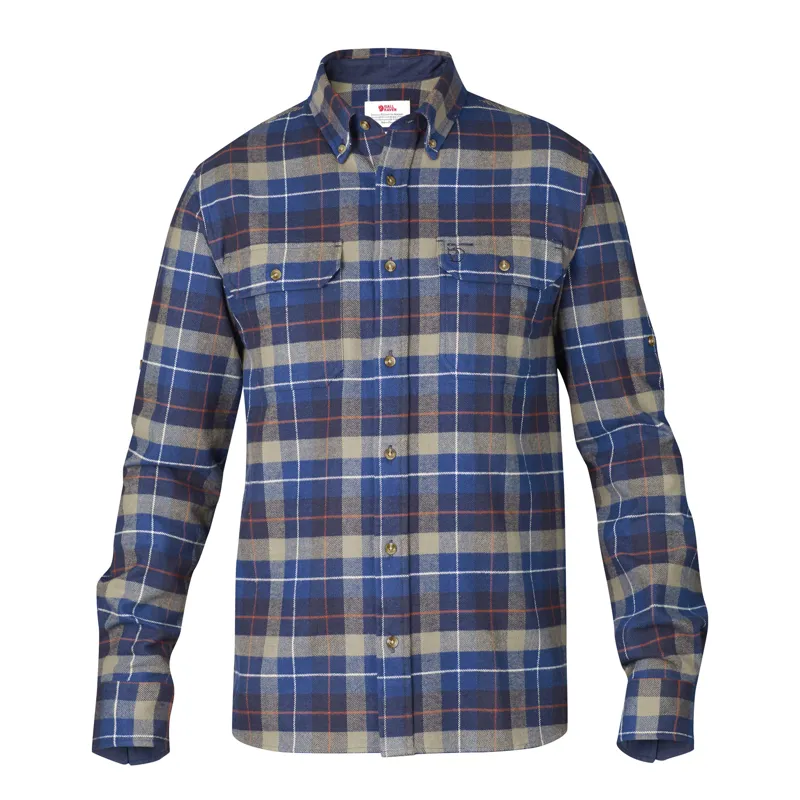 Fjällräven Mens Singi Heavy Flannel Shirt Navy