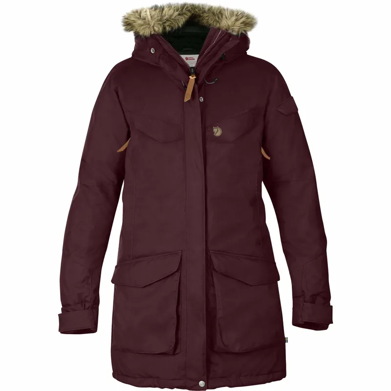 Fjallraven Nuuk Womens Parka Dark Garnet