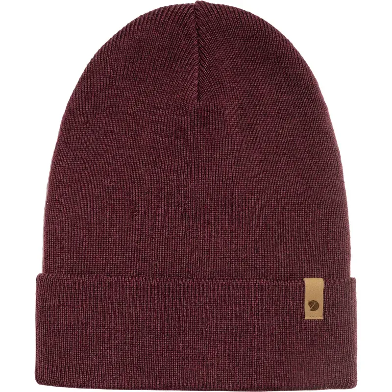 Fjallraven Classic Knit Hat in Dark Garnet