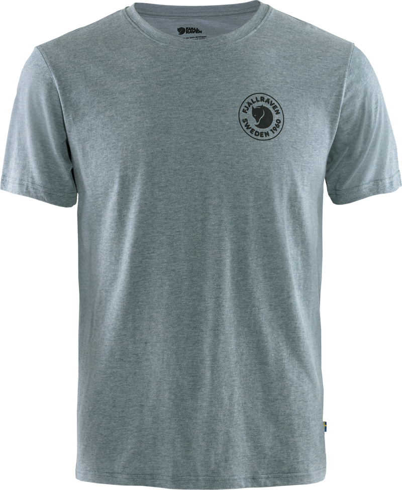Fjällräven Mens 1960 Logo T-shirt Uncle Blue-Melange