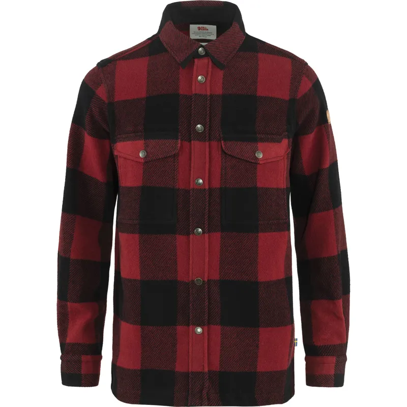 Fjallraven Mens Canada Shirt in Red