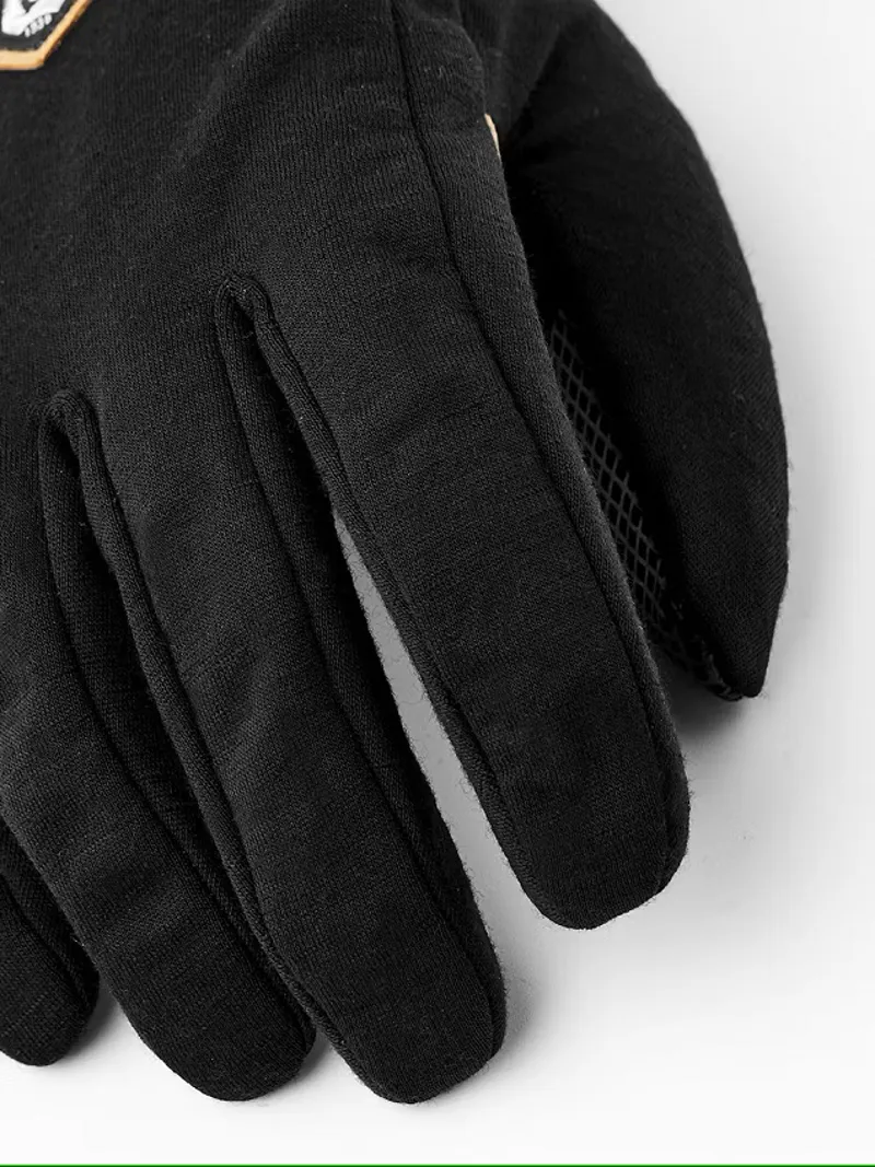 Hestra Merino Windwool Liner 5 Finger Glove Black-1