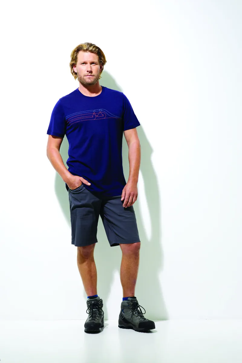 Icebreaker Mens Tech Lite SS Crewe Cadence Pulse Midnight Navy-1