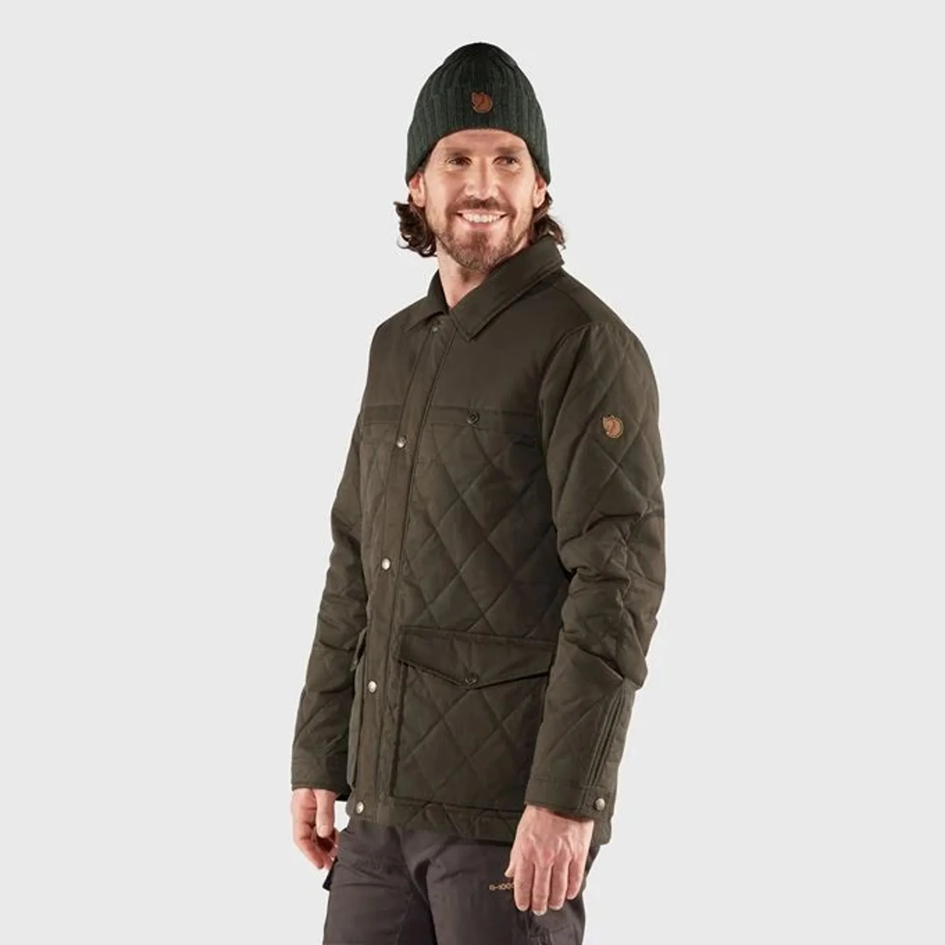 Fjällräven Mens Ovik Wool Padded Jacket Dark Olive