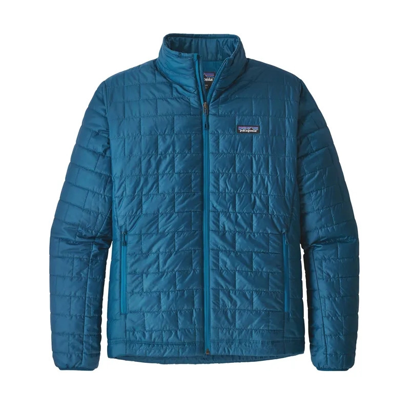 Patagonia Nano Puff Mens Jacket Big Sur Blue with Balkan Blue