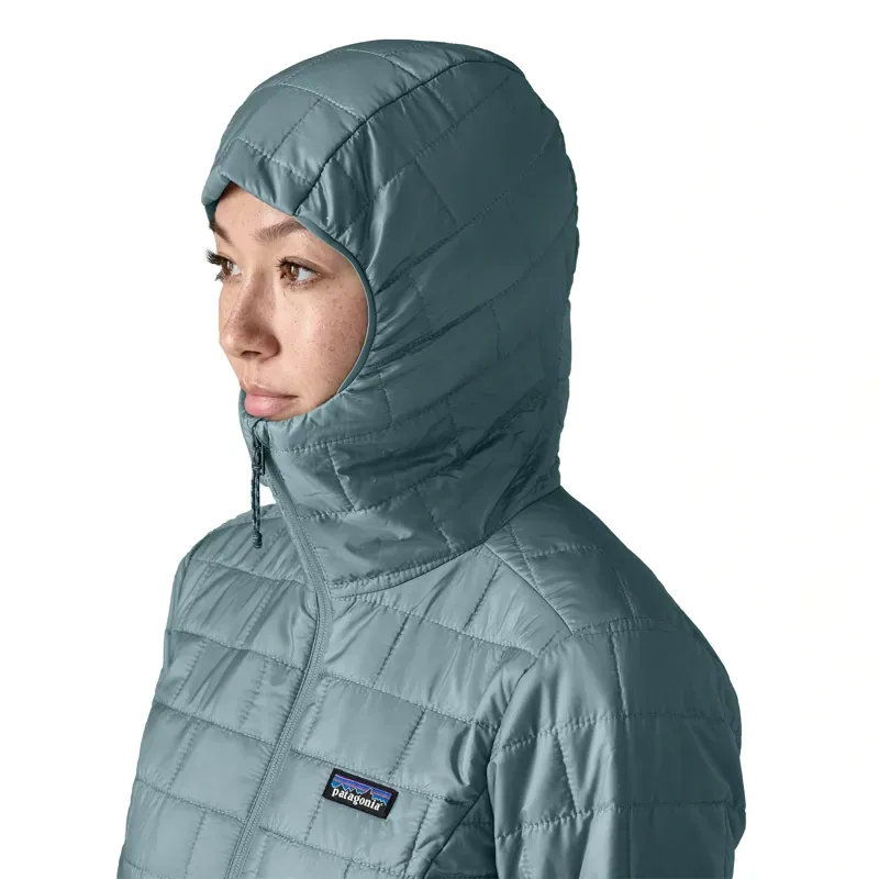 Patagonia Women's Nano Puff Hoody in Blue Sage-6