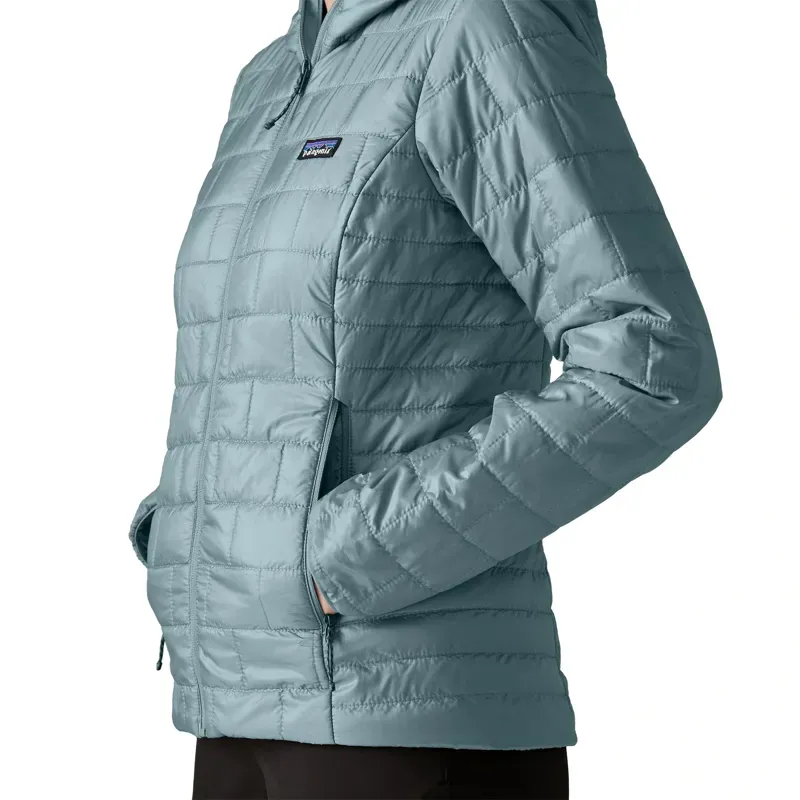 Patagonia Women's Nano Puff Hoody in Blue Sage-4