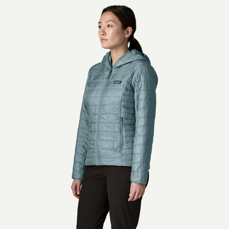 Patagonia Women's Nano Puff Hoody in Blue Sage-3