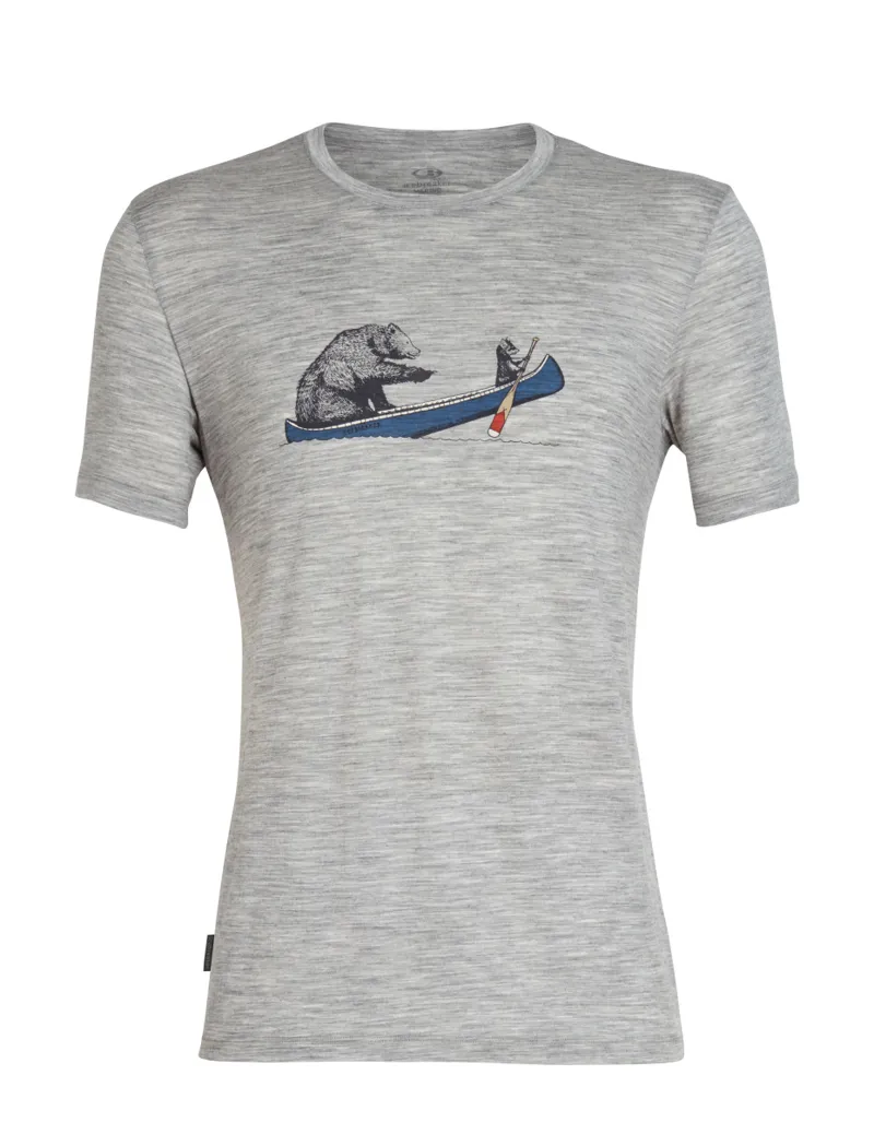 Icebreaker Mens Tech Lite SS Crewe Canoe Companions Metro Heather