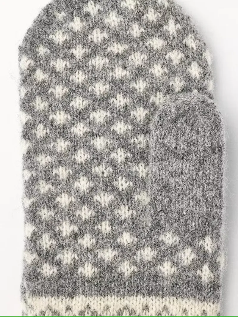 Hestra Isvik Mitt Grey/Off-White-3