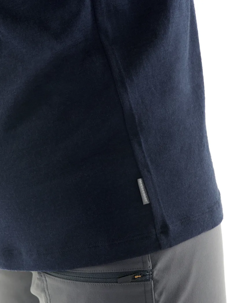 Icebreaker Mens Tech Lite SS Crewe Cadence Pulse Midnight Navy-6