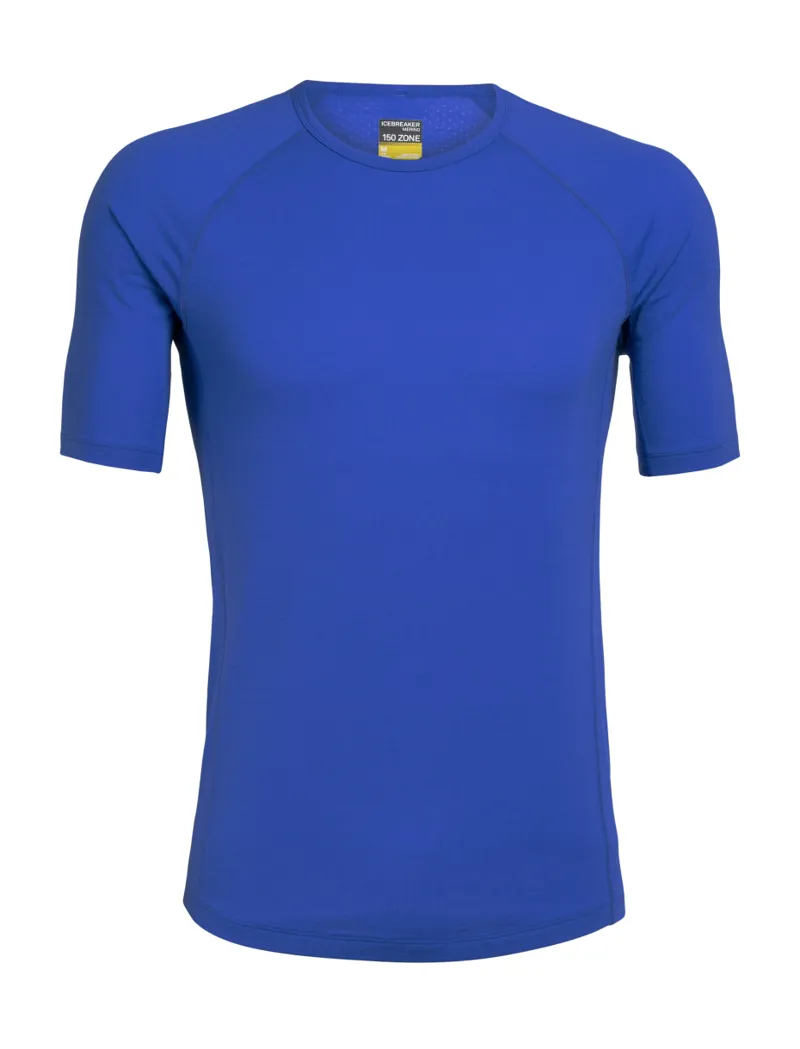 Icebreaker Mens Bodyfitzone 150 Zone Short Sleeve Crewe Lapis