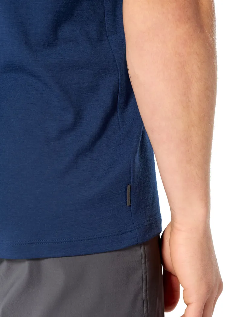 Icebreaker Mens Tech Lite Short Sleeve Crewe Cadence Paths Estate Blue-5