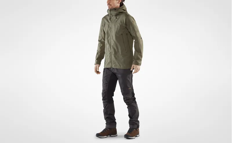 Fjällräven Mens Abisko Lite Trekking Jacket Ember Orange-Super Grey-8