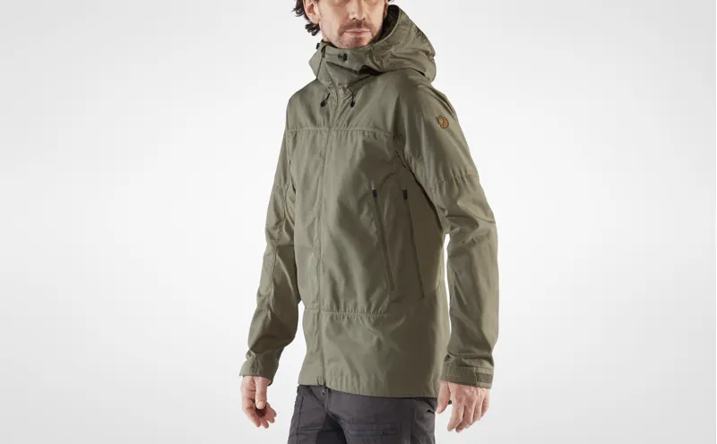Fjällräven Mens Abisko Lite Trekking Jacket Ember Orange-Super Grey-10